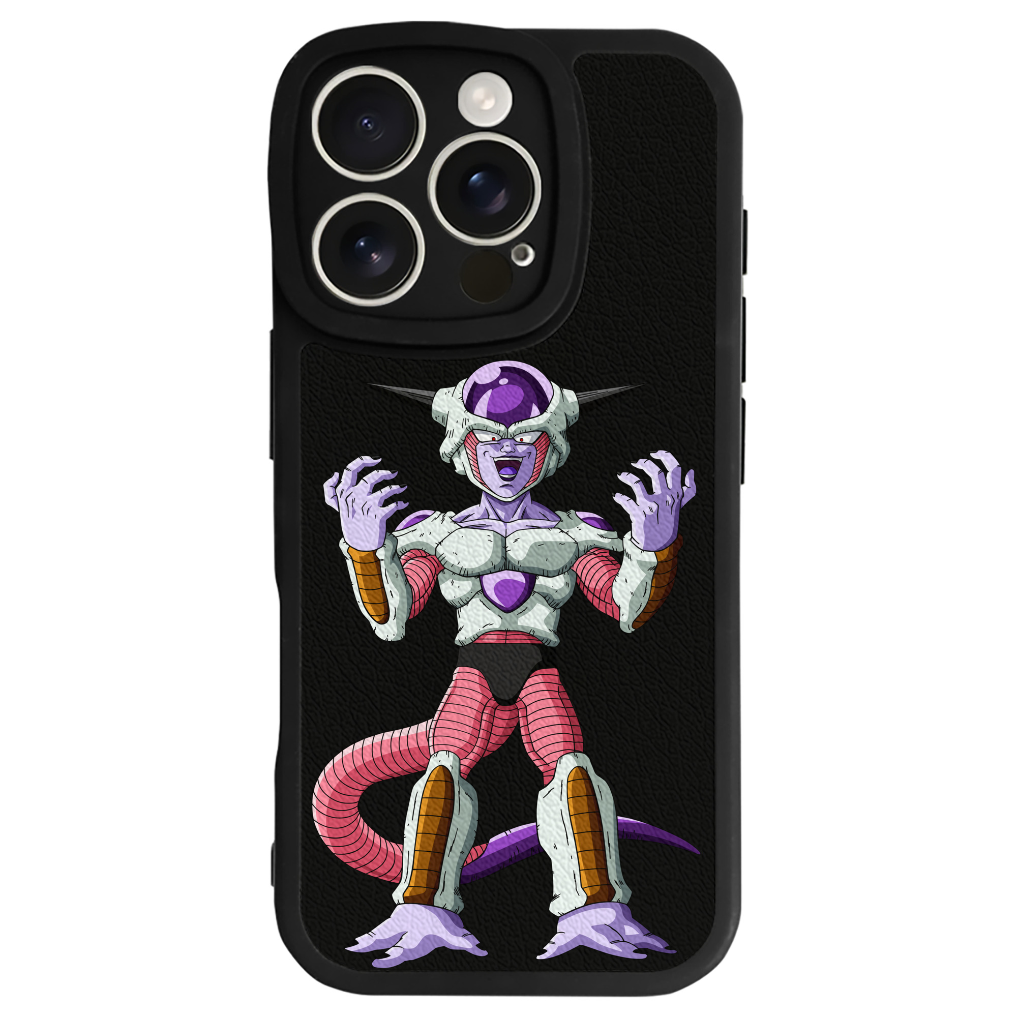 （画像用） ドラゴンボール フリーザ DRAGON BALL Frieza 【iPhone 16シリーズ対応】シリコンスマホケース（レザー調） 材質：シリコン